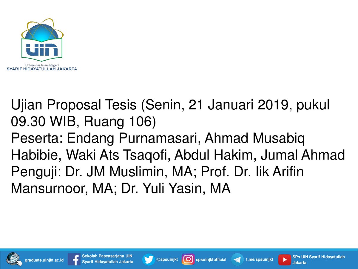 ujian proposal tesis sps uin jakarta