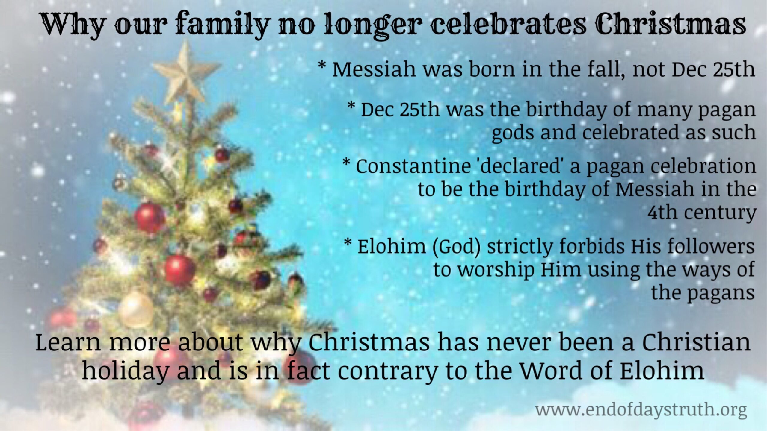 why our family no longer celebrates christmas